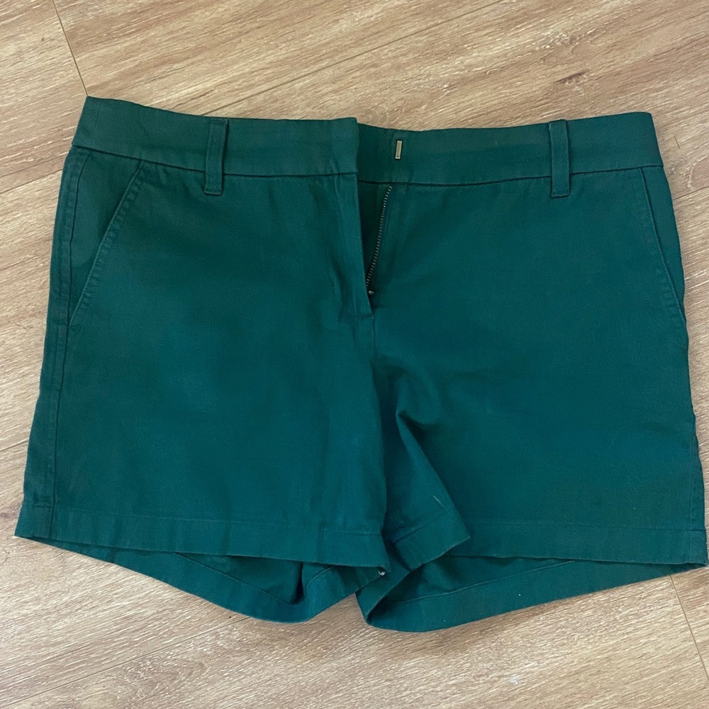 J Crew Forest Green Tailored Shorts